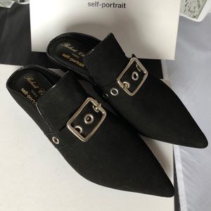 NWT- Self Portrait Lopal Backless Loafer
